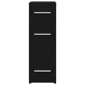 Apotheker-Schrank in Schwarz Eiche 20x45,5x60 cm aus Holzwerkstoff
