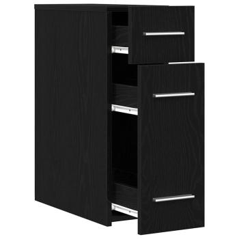 Apotheker-Schrank in Schwarz Eiche 20x45,5x60 cm aus Holzwerkstoff