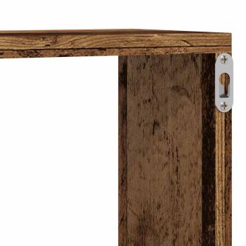 Wandregale 2er Set Altes Holz 80x15x26 cm Holzwerkstoff