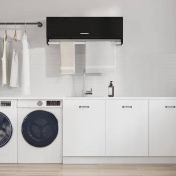 ARDEBO.de - Kleiderschrank schwarz Eiche 100 x 32,5 x 35 cm Holzwerkstoff