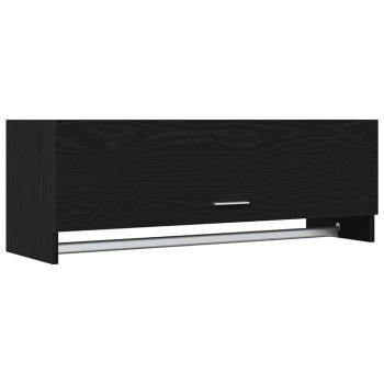 Kleiderschrank schwarz Eiche 100 x 32,5 x 35 cm Holzwerkstoff