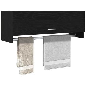 Kleiderschrank schwarz Eiche 100 x 32,5 x 35 cm Holzwerkstoff