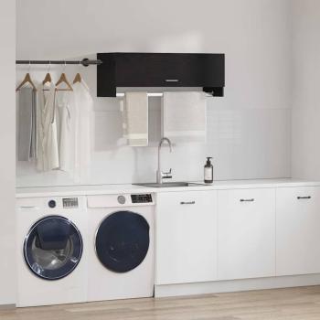 Kleiderschrank schwarz Eiche 100 x 32,5 x 35 cm Holzwerkstoff