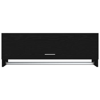 Kleiderschrank schwarz Eiche 100 x 32,5 x 35 cm Holzwerkstoff