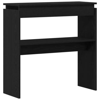 Konsolentisch Schwarz Eiche 80x30x80 cm aus Ingenieurholz