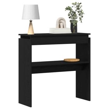 Konsolentisch Schwarz Eiche 80x30x80 cm aus Ingenieurholz