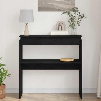 Konsolentisch Schwarz Eiche 80x30x80 cm aus Ingenieurholz
