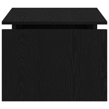 Couchtisch Schwarz Eiche 68x38x50 cm Ingenie Holz