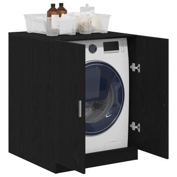 Waschmaschinen-Schrank Schwarze Eiche 70,5x71,5x91,5 cm Holzwerkstoff