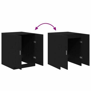 Waschmaschinen-Schrank Schwarze Eiche 70,5x71,5x91,5 cm Holzwerkstoff