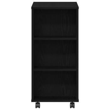 Rollschrank Schwarz Eiche 60x35x75 cm Material