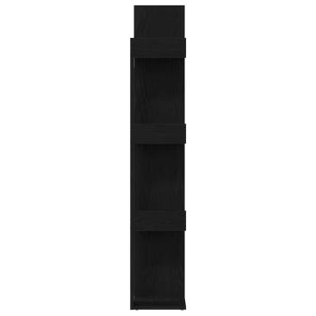 Bücherregal aus schwarzer Eiche 48x25,5x140 cm aus Ingenieurholz