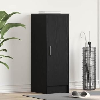 ARDEBO.de - Schuhschrank Schwarz Eiche 32x35x92 cm Holzwerkstoff