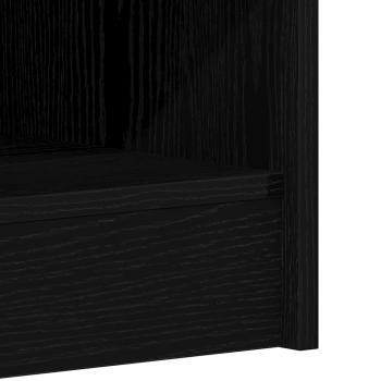 Schuhschrank Schwarz Eiche 31,5x35x90 cm Holzwerkstoff