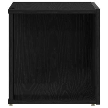 Beistelltisch Schwarzes Eichenholz 33x33x34,5 cm Ingenieure Holz