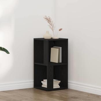 ARDEBO.de - Eckenregal Schwarze Eiche 33x33x67 cm Holzwerkstoff