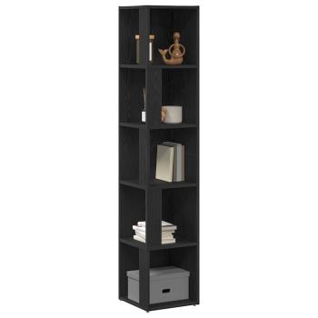 Eckschrank Schwarz Eiche 33x33x164,5 cm Holzwerkstoff