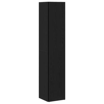Eckschrank Schwarz Eiche 33x33x164,5 cm Holzwerkstoff