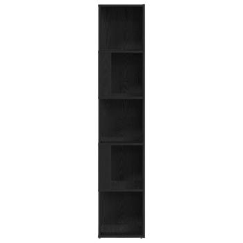 Eckschrank Schwarz Eiche 33x33x164,5 cm Holzwerkstoff