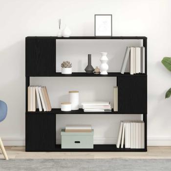 ARDEBO.de - Bücherregal Schwarz Eiche 100x24x94 cm Holzwerkstoff