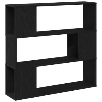 Bücherregal Schwarz Eiche 100x24x94 cm Holzwerkstoff