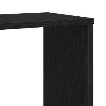 Bücherregal Schwarz Eiche 100x24x155 cm Holzwerkstoff