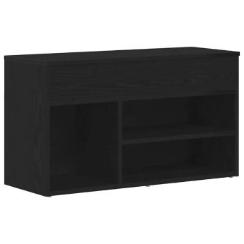 Flurbank Schwarz Eiche 60x30x45 cm ? Hochwertiger Holzwerkstoff