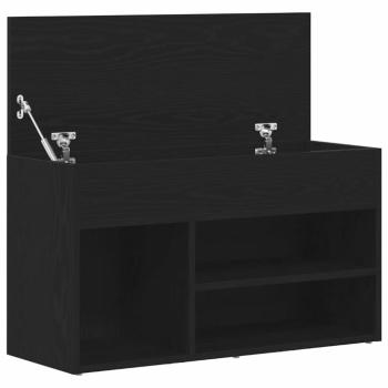 Flurbank Schwarz Eiche 60x30x45 cm ? Hochwertiger Holzwerkstoff