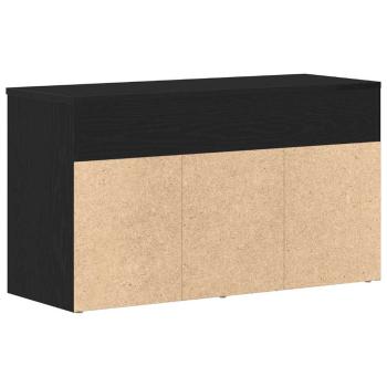 Flurbank Schwarz Eiche 60x30x45 cm ? Hochwertiger Holzwerkstoff