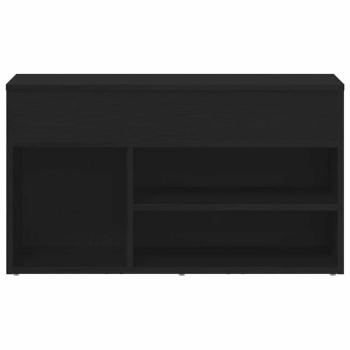 Flurbank Schwarz Eiche 60x30x45 cm ? Hochwertiger Holzwerkstoff