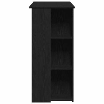 Bartisch mit Regal - Schwarz Eiche, 102x50x103,5 cm, Hergestellt aus Holzwerkstoff