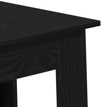 Bartisch mit Regal - Schwarz Eiche, 102x50x103,5 cm, Hergestellt aus Holzwerkstoff