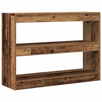 Bücherregal/Raumteiler aus altem Holz, 100x30x72 cm, aus hochwertigem Holz gefertigt