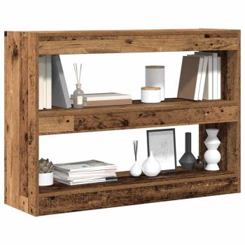 Bücherregal/Raumteiler aus altem Holz, 100x30x72 cm, aus hochwertigem Holz gefertigt