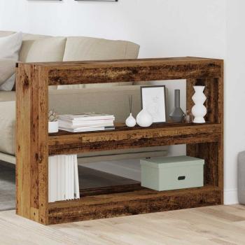 Bücherregal/Raumteiler aus altem Holz, 100x30x72 cm, aus hochwertigem Holz gefertigt