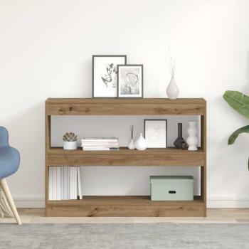 ARDEBO.de - Bücherregal/Raumteiler - Artisan Eiche - 100x30x72 cm - Hergestellt aus Holzwerkstoff