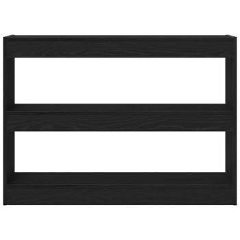 Bücherregal/Raumteiler Schwarz Eiche 100x30x72 cm Holzwerkstoff