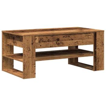 ARDEBO.de - Couchtisch aus altem Holz 102x55x45 cm, technisches Holz