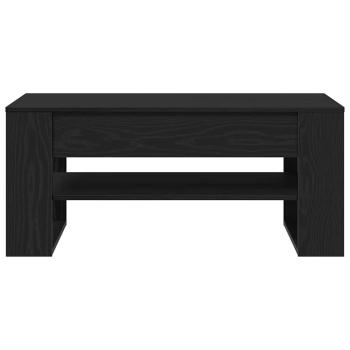 Couchtisch Schwarz Eiche 102x55x45 cm Holzwerkstoff