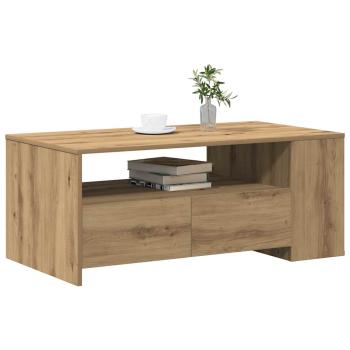 Couchtisch - Artisan-Eiche - 102x55x43,5 cm - Hergestellt aus Holzwerkstoff