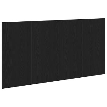 Kopfteil Schwarz Eiche 160x1,5x80 cm Möbelholz