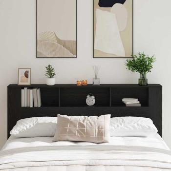 ARDEBO.de - Kopfteilschrank Schwarze Eiche 200x18,5x104,5 cm