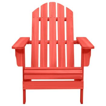 Adirondack-Gartenstuhl Massivholz Tanne Rot