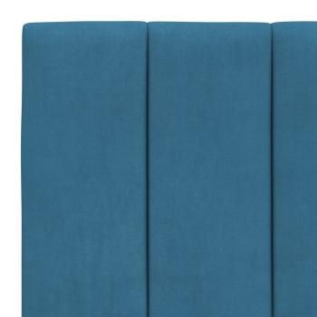 Bett mit Matratze Blau 80x200 cm Samt