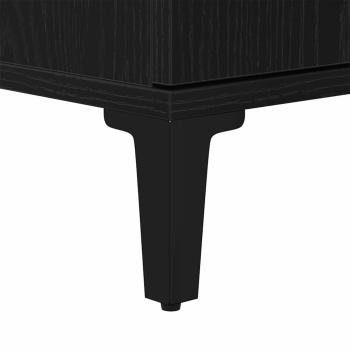 Badezimmermöbel-Set 3-teilig Schwarze Eiche Holzwerkstoff