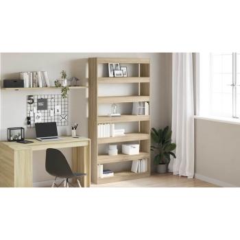 Bücherregal Sonoma Eiche Holzwerkstoff 100 x 30 x 198 cm Regale