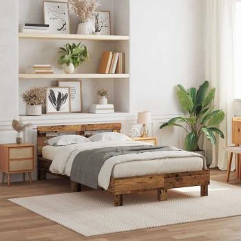 ARDEBO.de - Bettgestell Alter Holz Holz 135 x 190 cm Langlebig