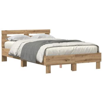 Bettgestell Artisan Eiche Massivholz Eiche 135 x 190 cm Langlebig