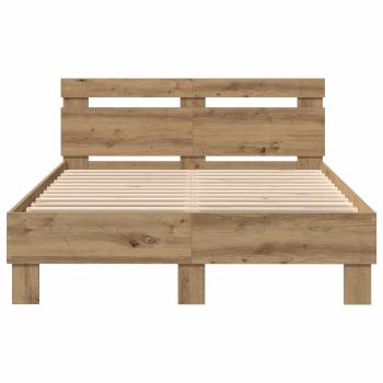 Bettrahmen Artisan-Eiche 135 x 190 cm Holzwerkstoff