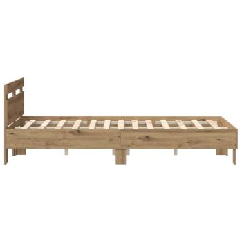 Bettgestell Artisan Eiche Massivholz Eiche 135 x 190 cm Langlebig